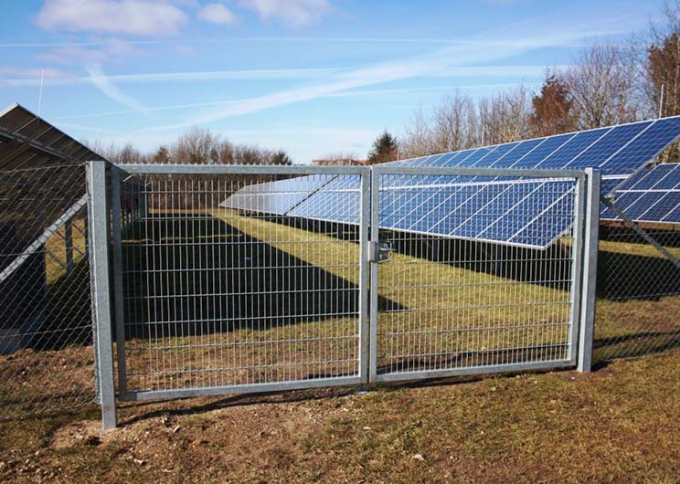 Billede af gitterport